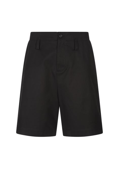 Shorts Chino a Gamba Ampia Neri ALEXANDER MCQUEEN | 826544-QSABY1000